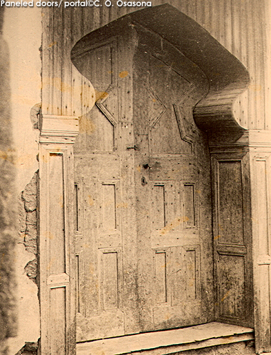 Paneled doors portal