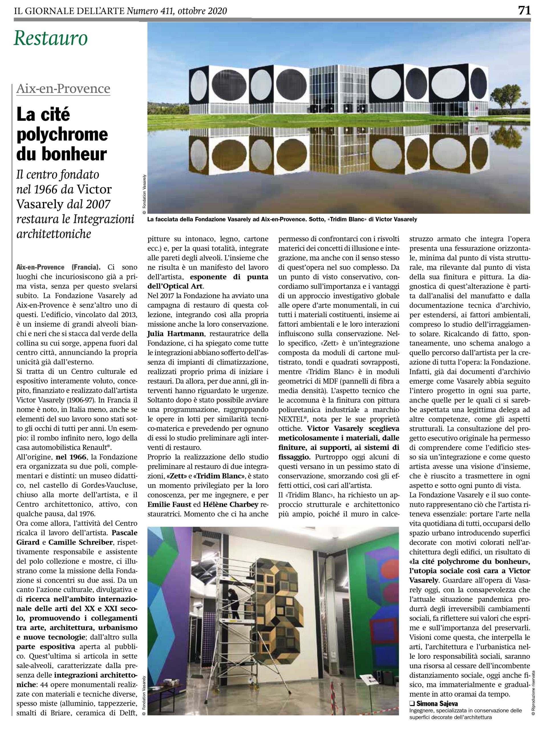 Il Giornale dell’Arte 10/2020
