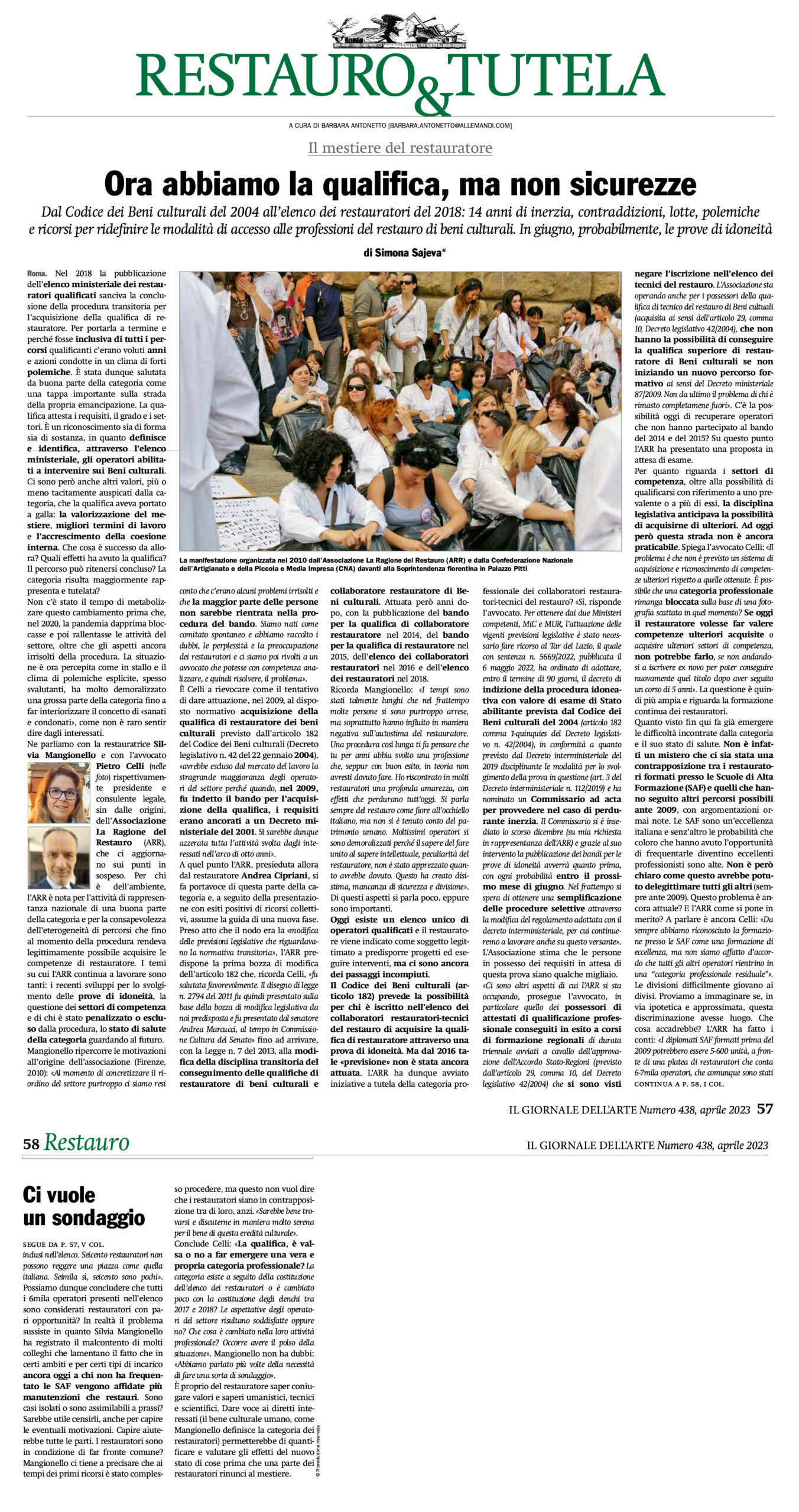 Il Giornale dell’Arte n.438 04/2023